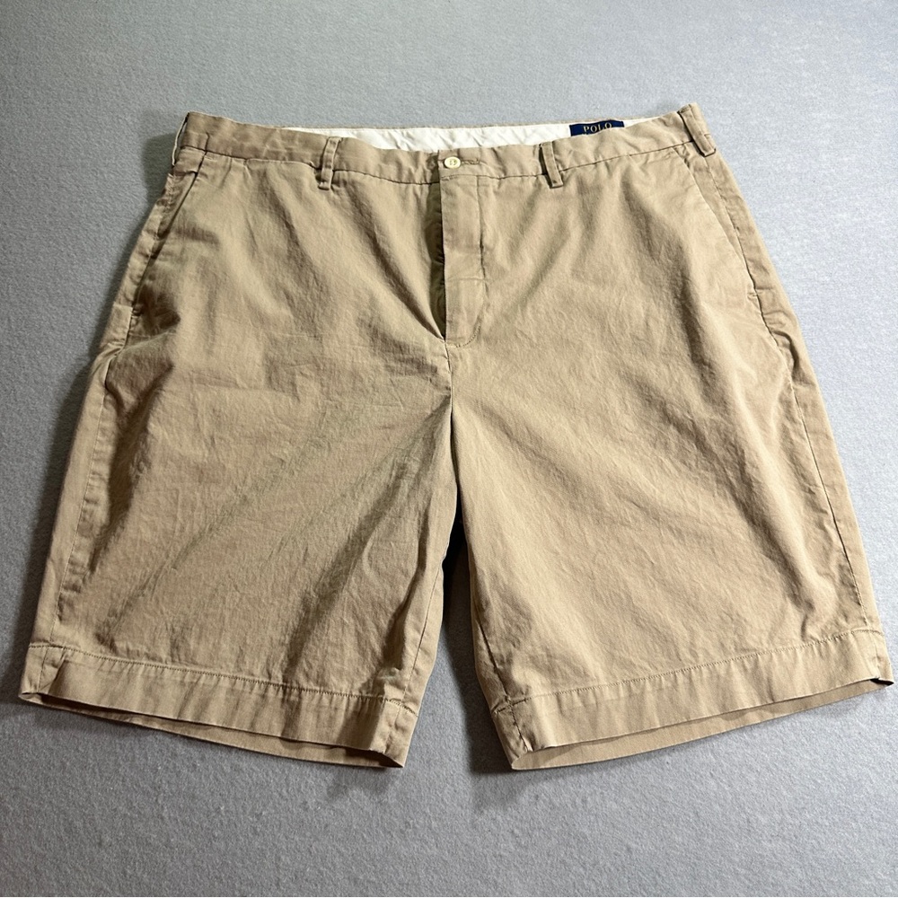 Polo‎ Ralph Lauren Stretch Classic Fit Chino Shorts Mens 38 Beige 9” Inseam